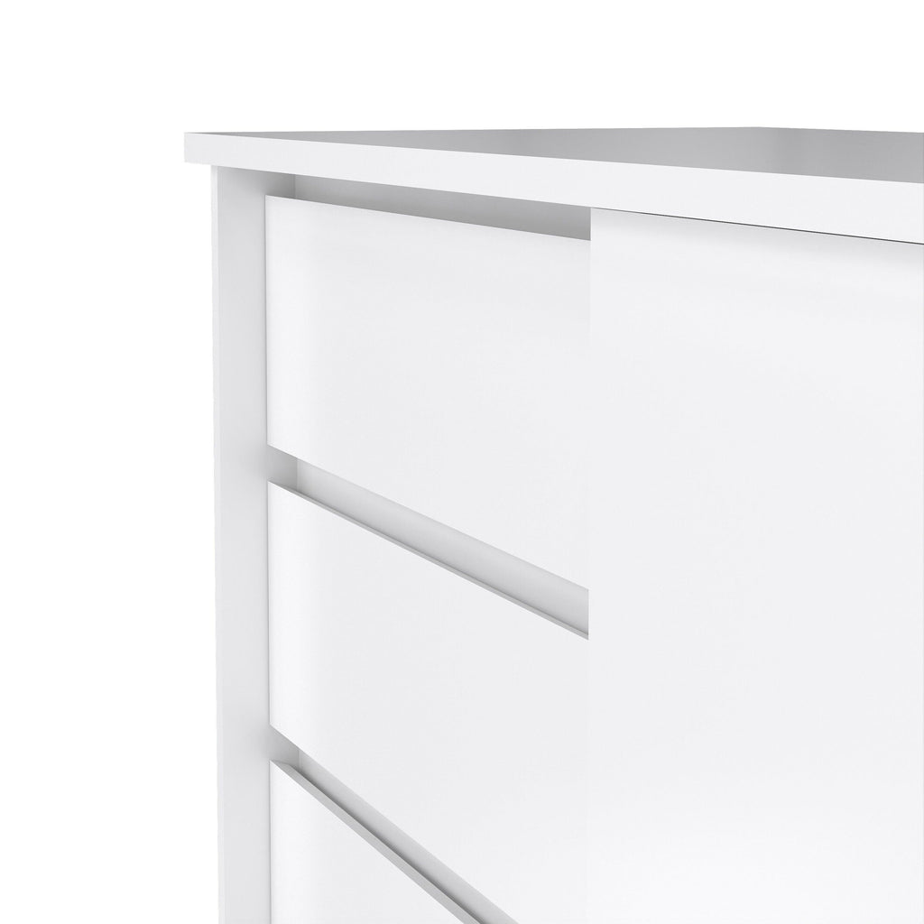 Naia Storage Unit with 1 Sliding Door and 3 Drawers in White High Gloss - image 7