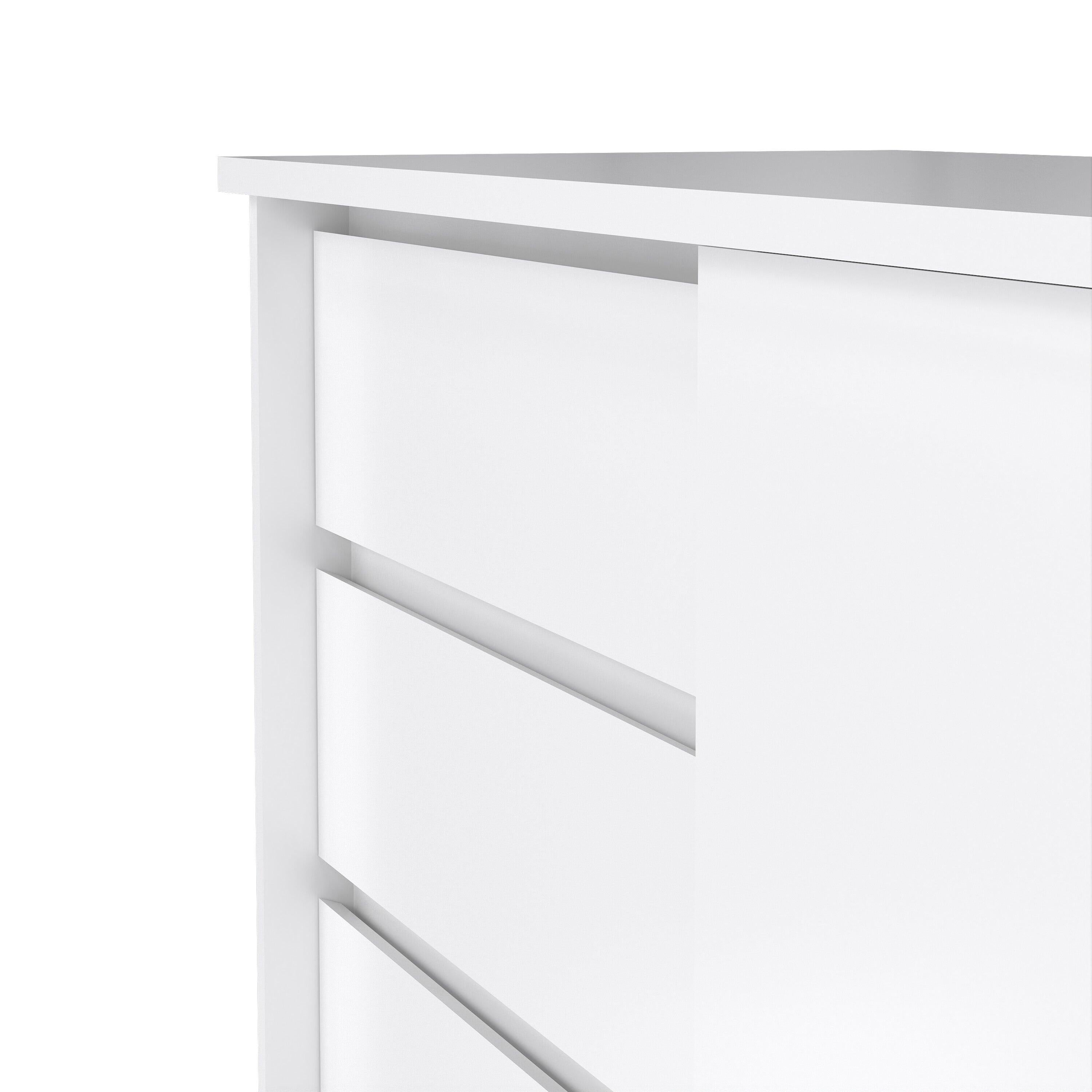 Naia Storage Unit with 1 Sliding Door and 3 Drawers in White High Gloss - image 7
