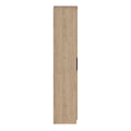 Naia Shoe Cabinet with 4 Doors 1 Drawer in Jackson Hickory Oak and Black - image 4