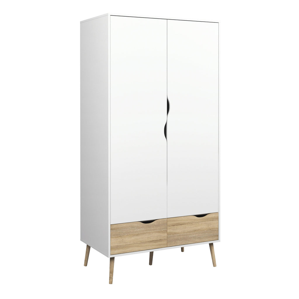 Oslo 4 Piece Bedroom Set White & Oak - image 7