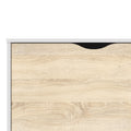 Oslo Sideboard Large 3 Drawers 2 Doors in White and Oak - image 5