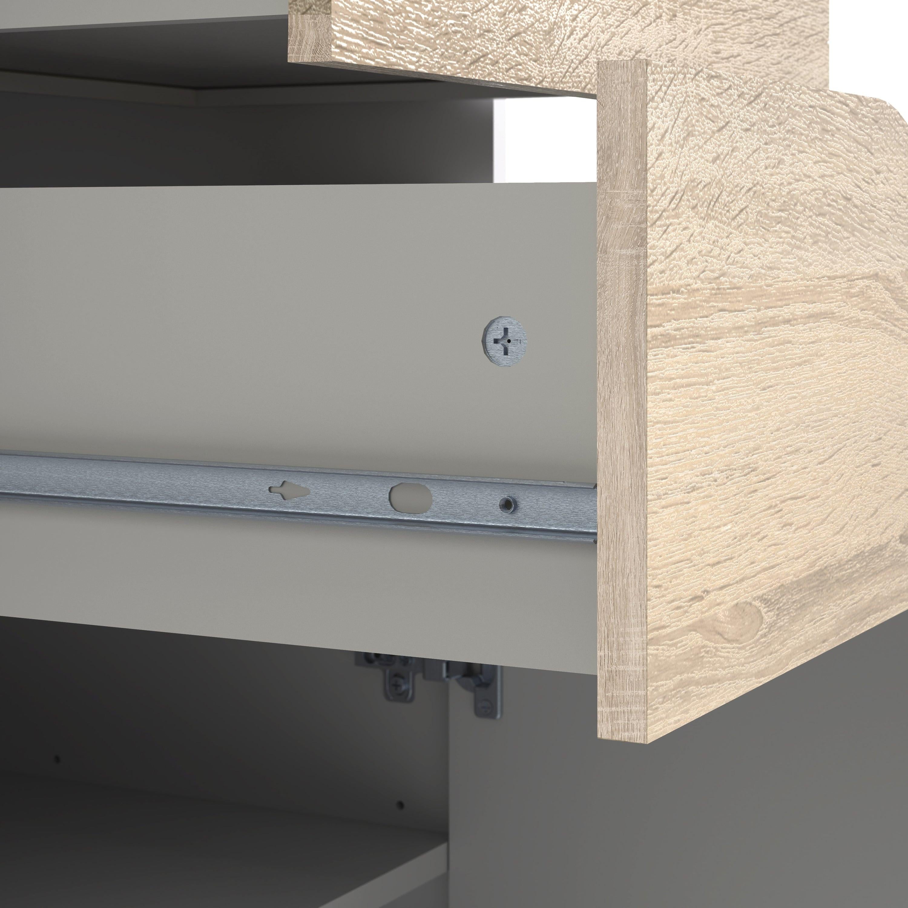Oslo Sideboard Large 3 Drawers 2 Doors in White and Oak - image 6