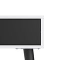 Oslo Console Table 1 Drawer 1 Shelf in White and Black Matt - image 5