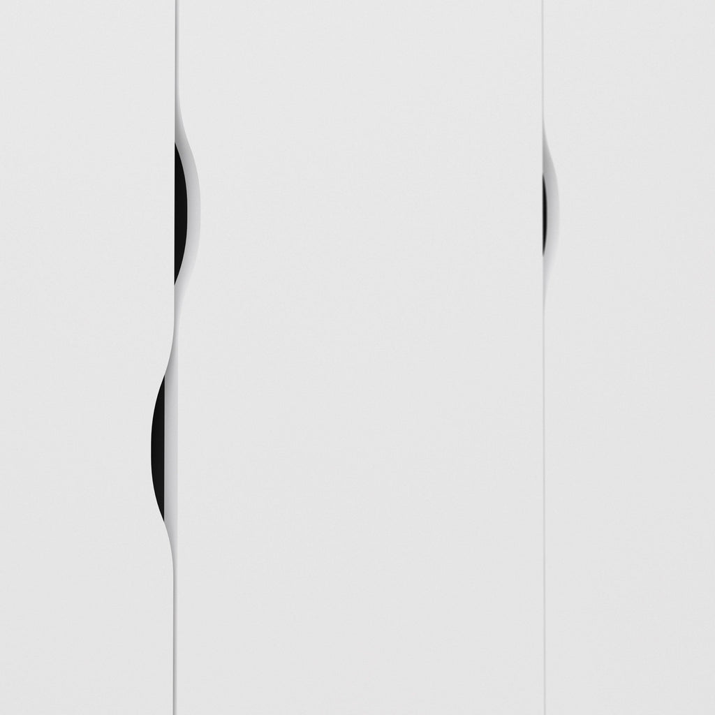 Oslo Wardrobe 3 Doors 3 Drawers in White and Oak - image 7