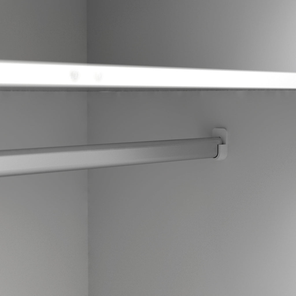 Oslo Wardrobe 3 Doors 3 Drawers in White and Oak - image 9