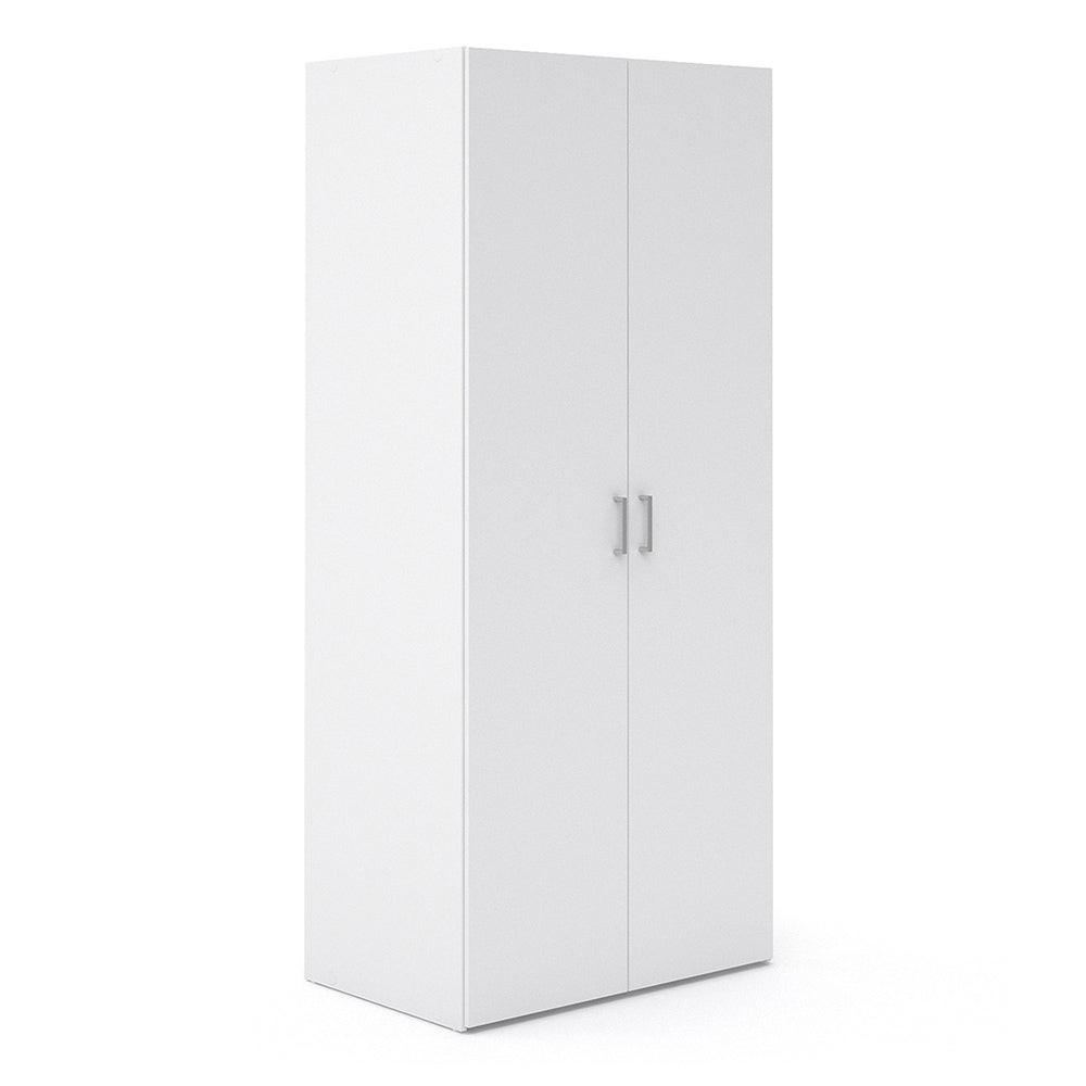 Space Package - Bedside 1 Drawer + Chest of 3 Drawers + Wardrobe with 2 Doors in White - image 10
