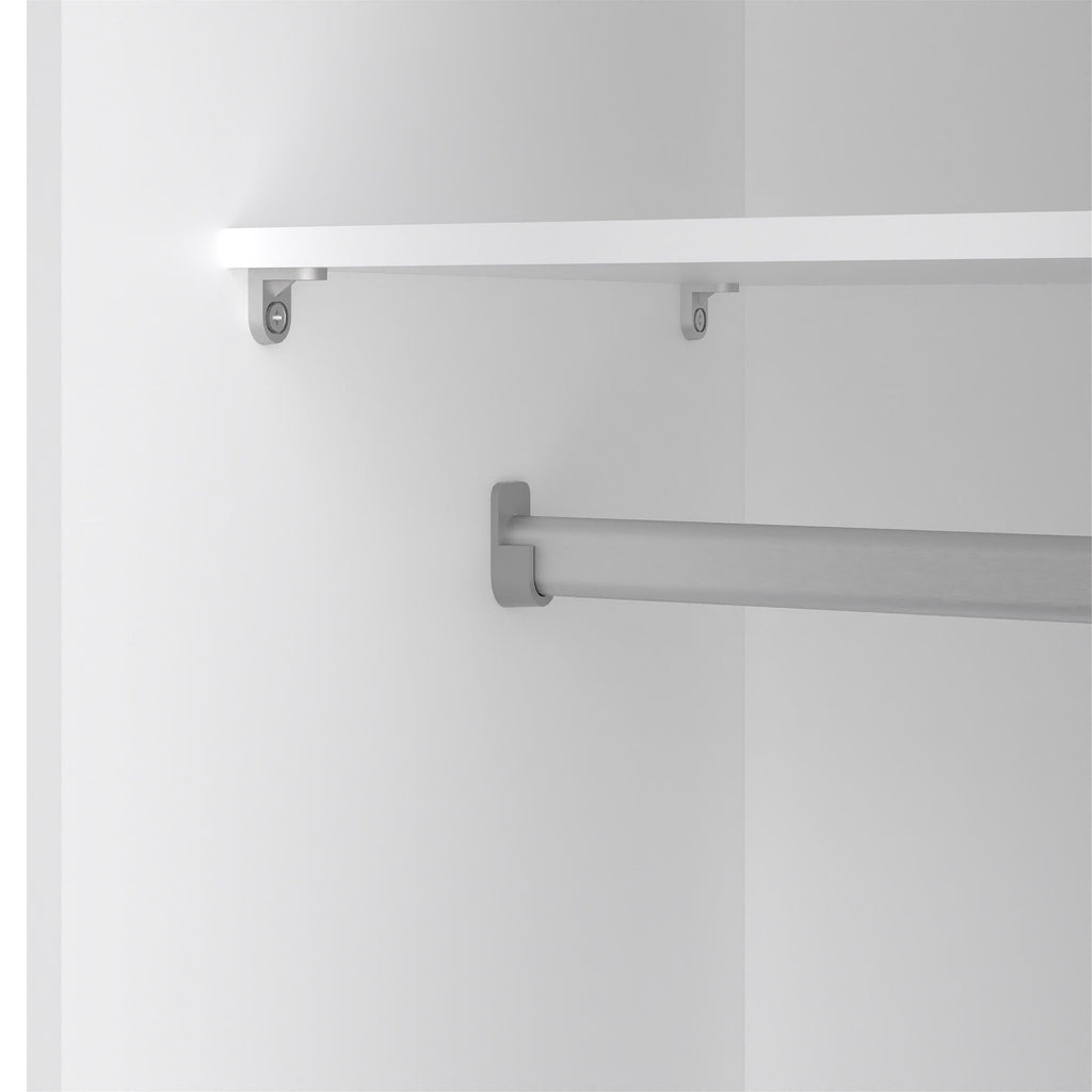 Space Wardrobe 2 Sliding Doors in White 1750 - image 10