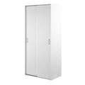 Space Wardrobe 2 Sliding Doors in White 1750 - image 3