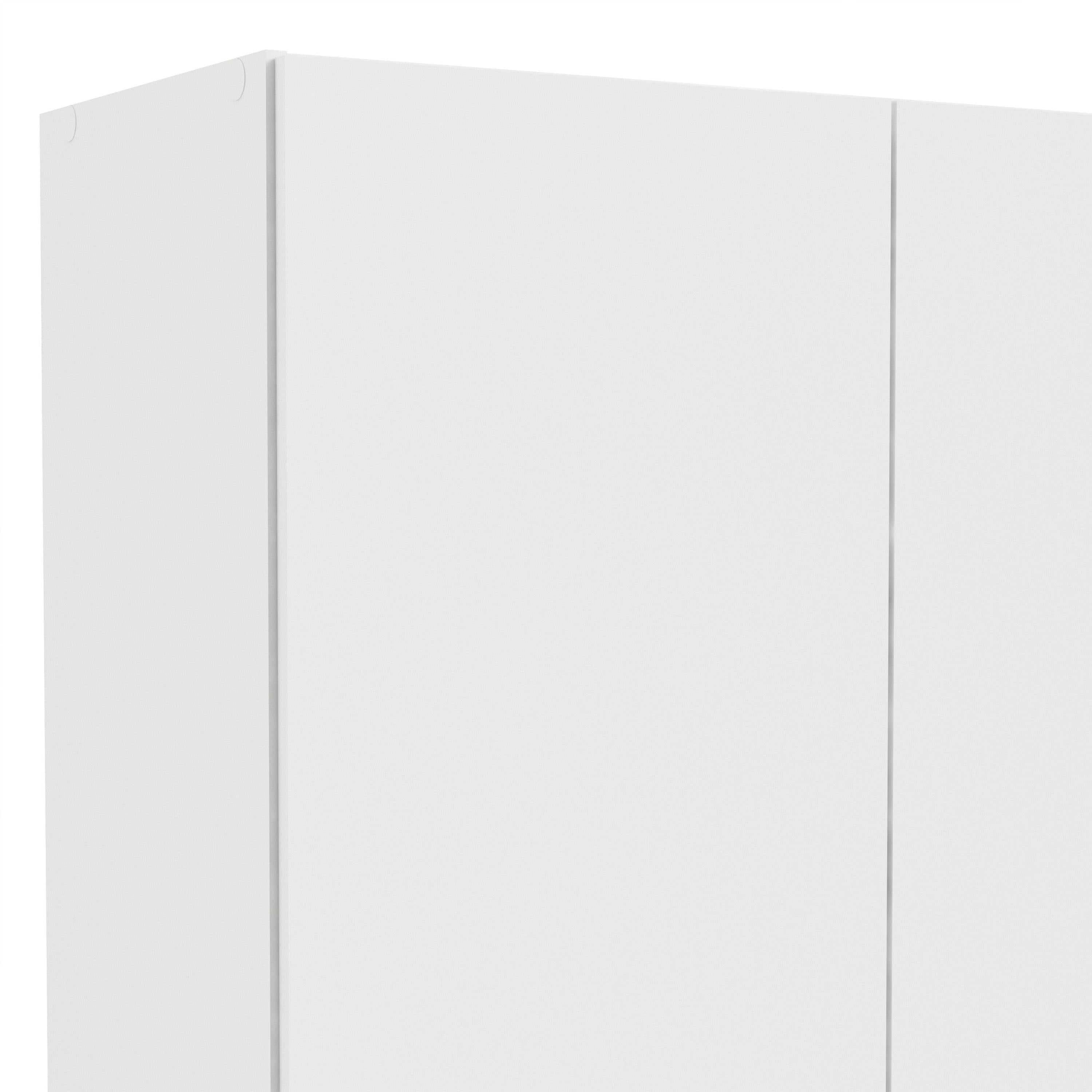 Space Wardrobe with 2 Doors + 1 Drawer in White 1750 - image 9