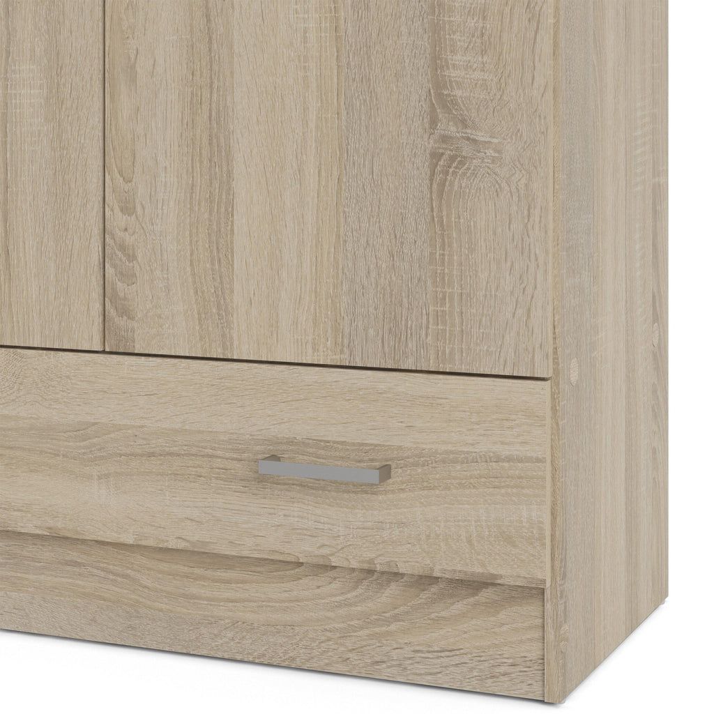 Space Wardrobe with 2 Doors + 1 Drawer in Oak 1750 - image 10