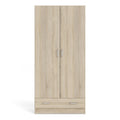 Space Wardrobe with 2 Doors + 1 Drawer in Oak 1750 - image 2