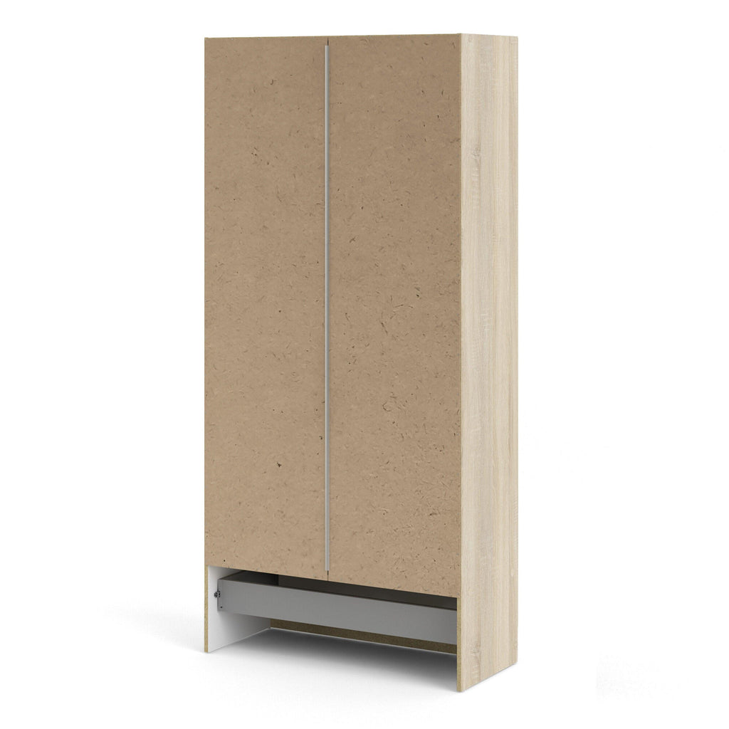 Space Wardrobe with 2 Doors + 1 Drawer in Oak 1750 - image 4