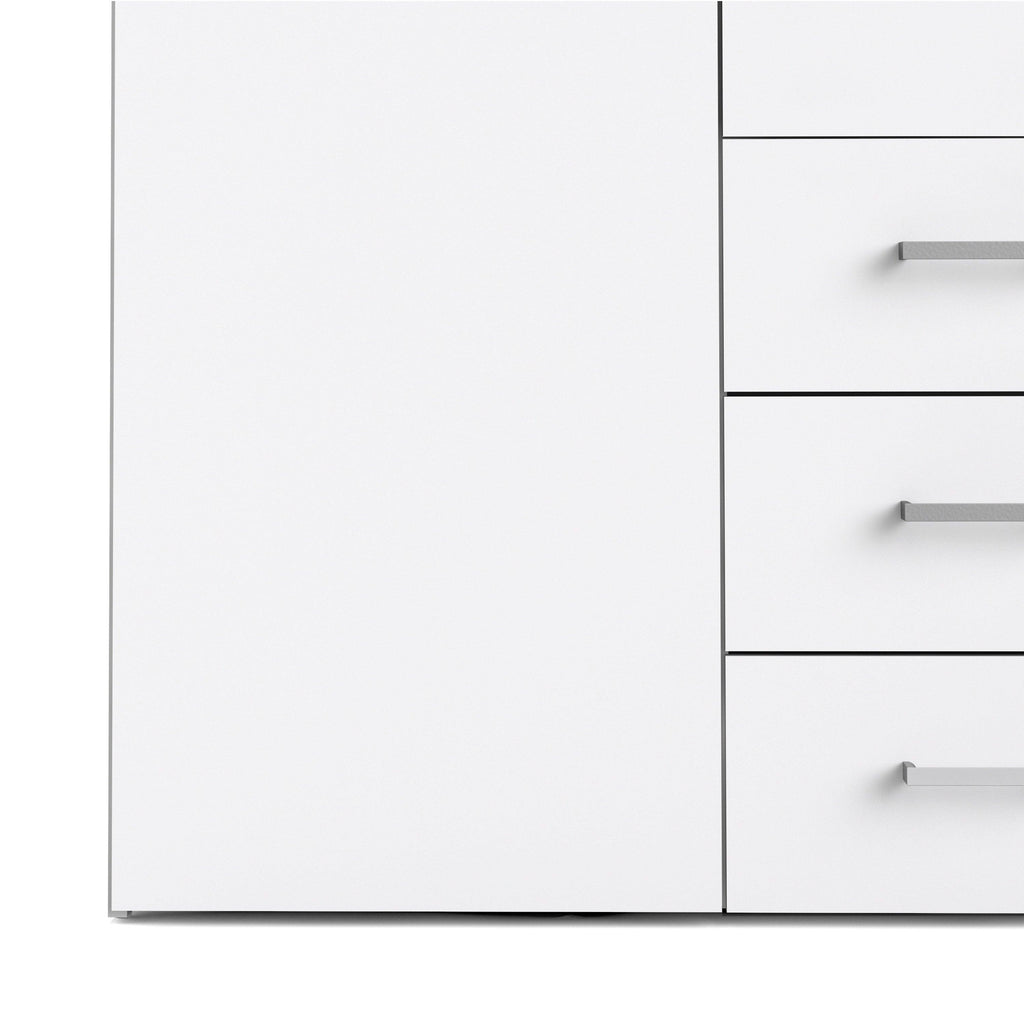 Space Wardrobe 4 Doors 3 Drawers in White 2000 - image 8