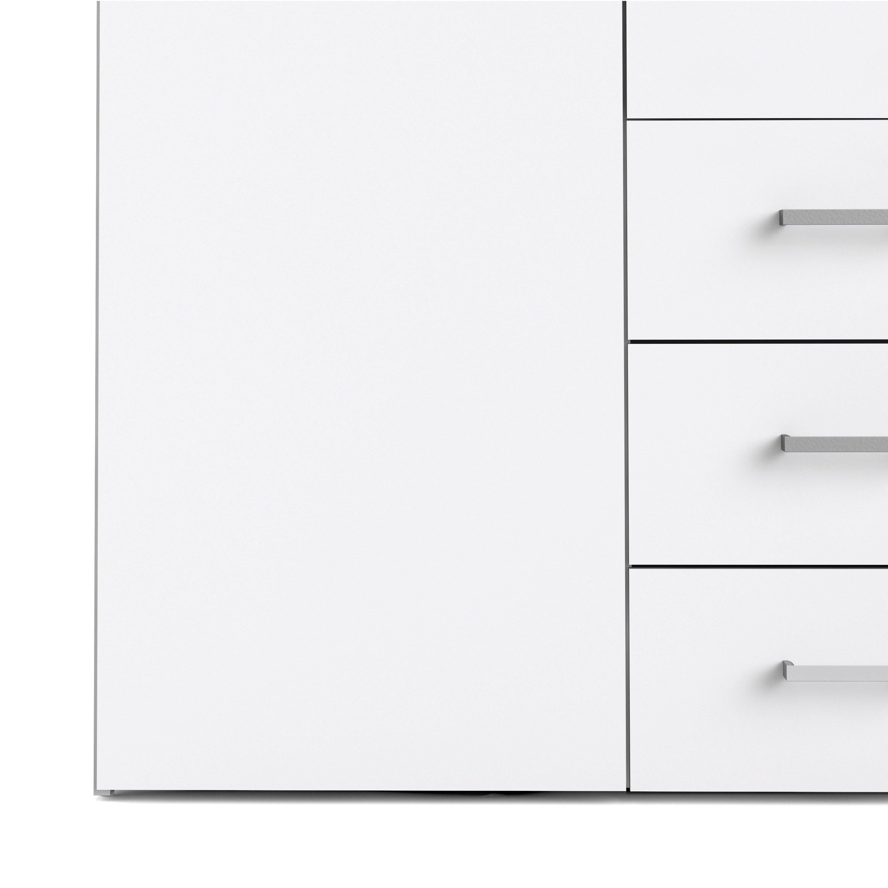 Space Wardrobe 4 Doors 3 Drawers in White 2000 - image 8