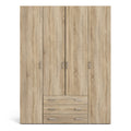 Space Wardrobe 4 Doors 3 Drawers in Oak 2000 - image 2