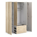 Space Wardrobe 4 Doors 3 Drawers in Oak 2000 - image 4