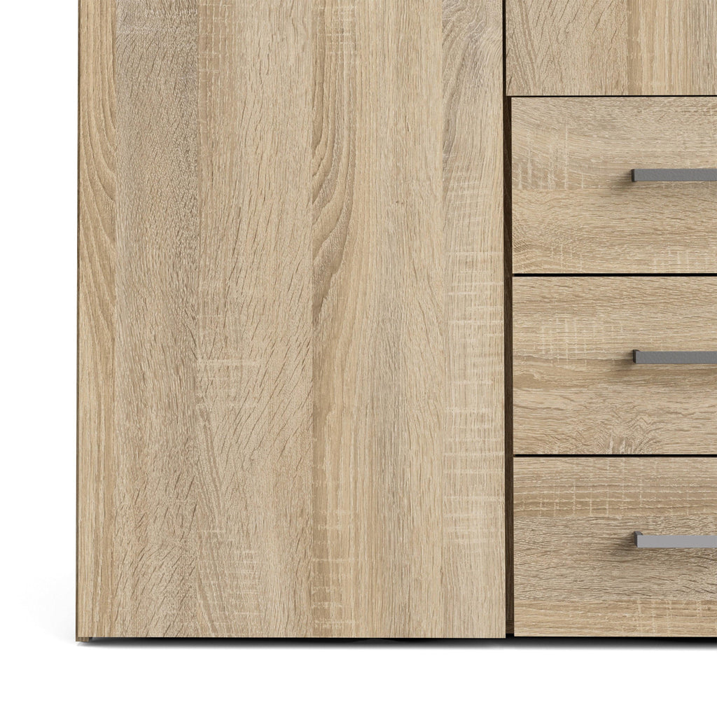 Space Wardrobe 4 Doors 3 Drawers in Oak 2000 - image 8