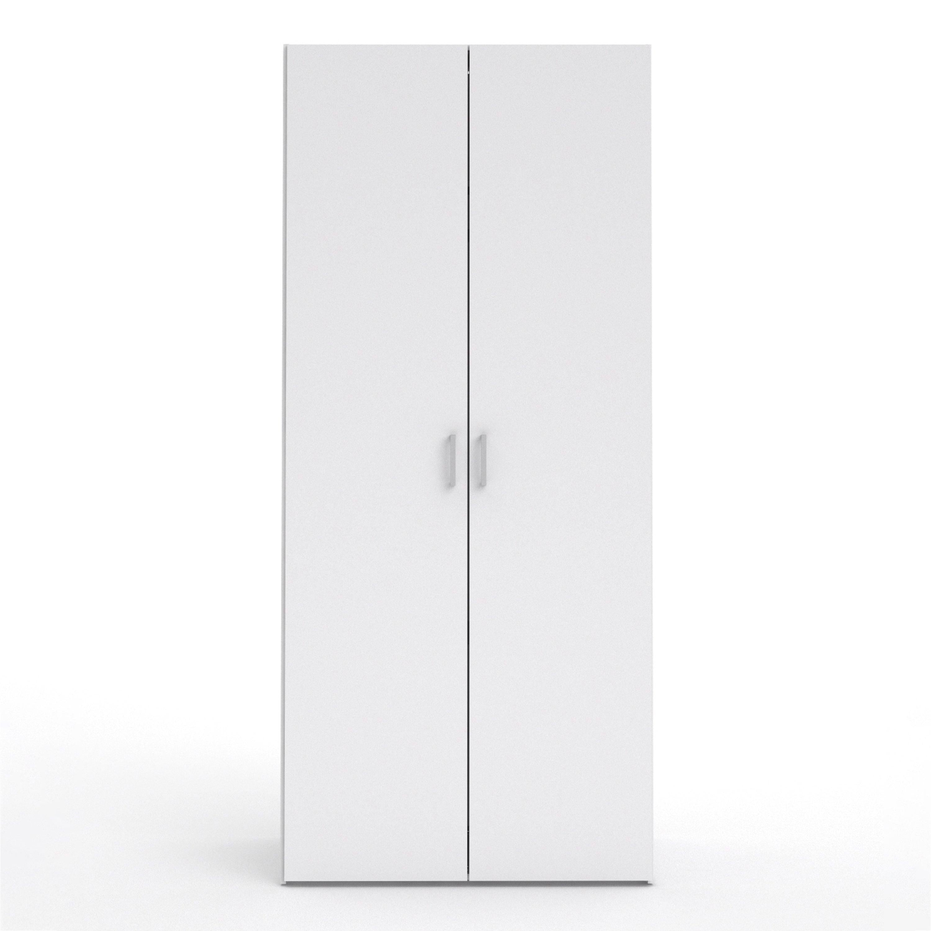 Space Wardrobe 2 Doors White 1750 - image 2