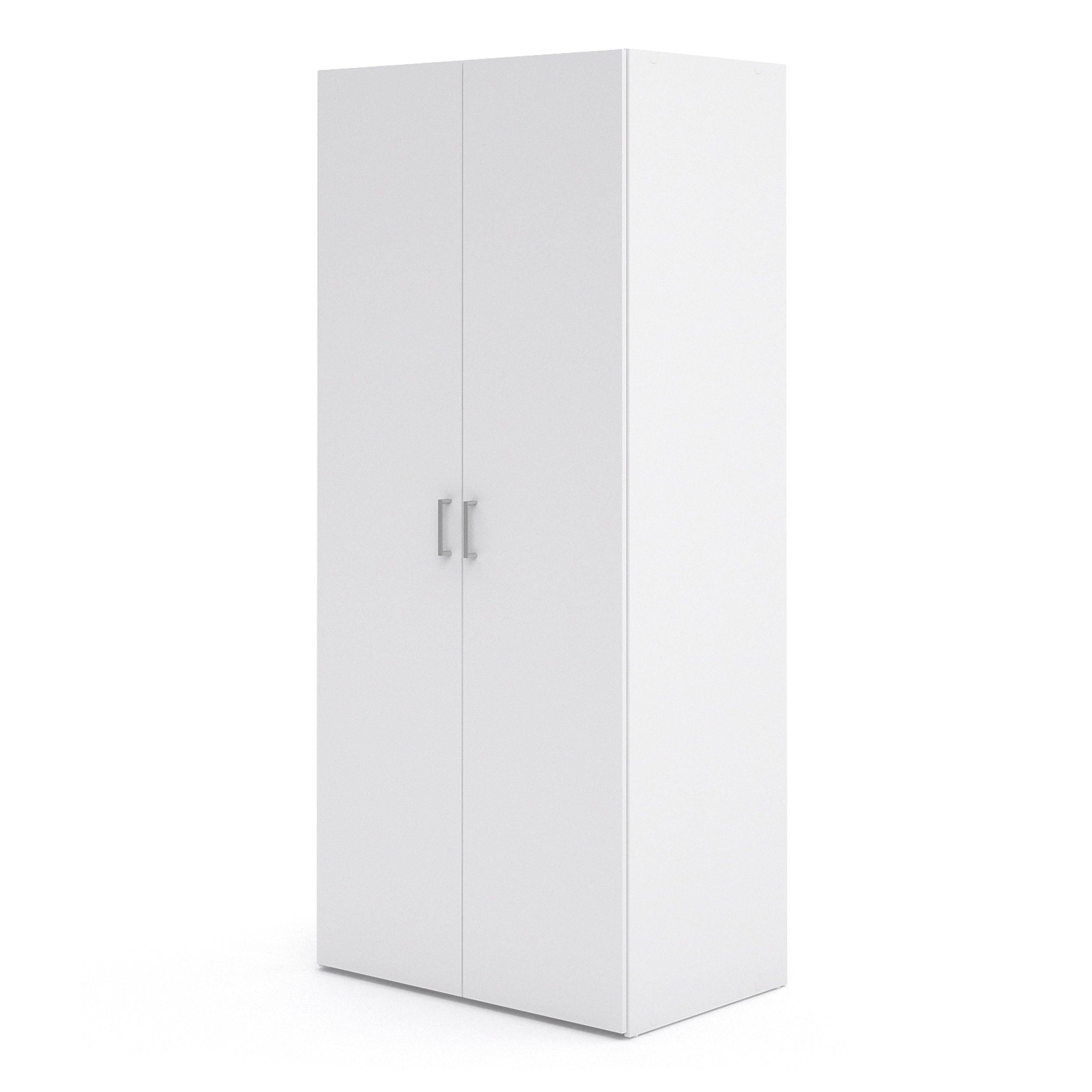 Space Wardrobe 2 Doors White 1750 - image 3