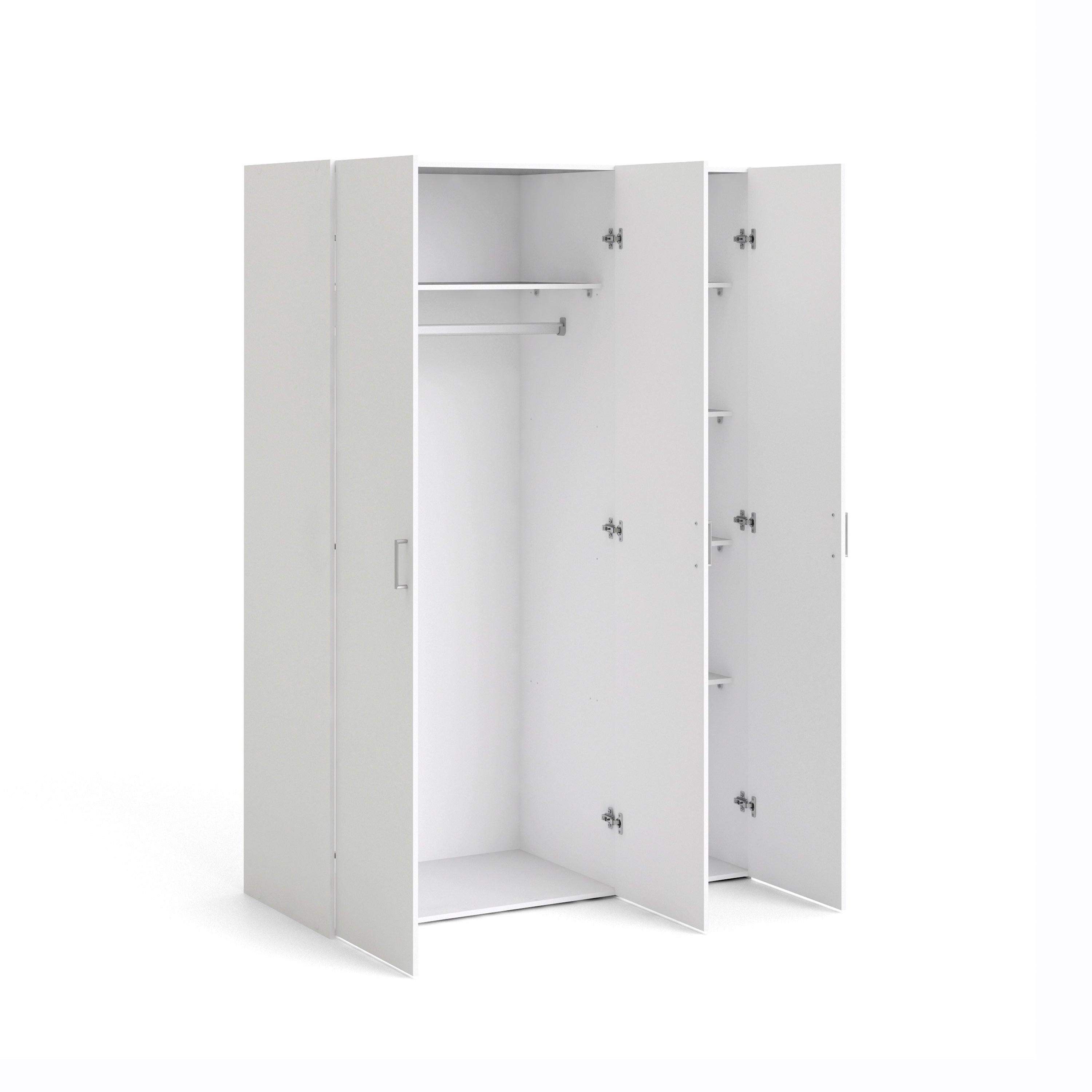 Space Wardrobe 3 Doors White 1750 - image 4