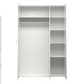 Space Wardrobe 3 Doors White 1750 - image 5