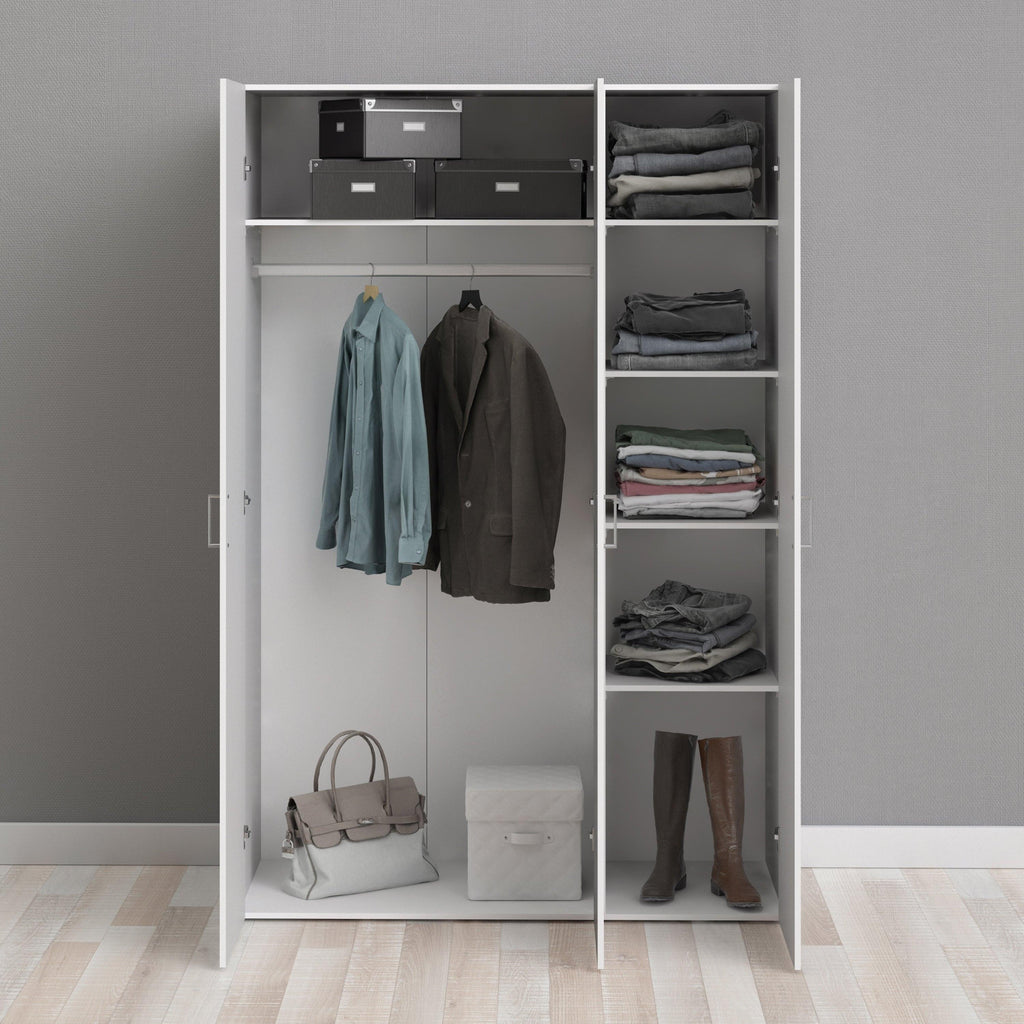 Space Wardrobe 3 Doors White 1750 - image 7