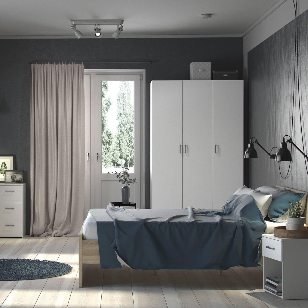 Space Wardrobe 3 Doors White 1750 - image 8