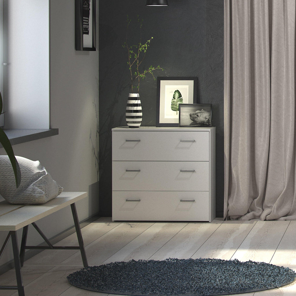 Space Chest of 3 Drawers in White - image 6
