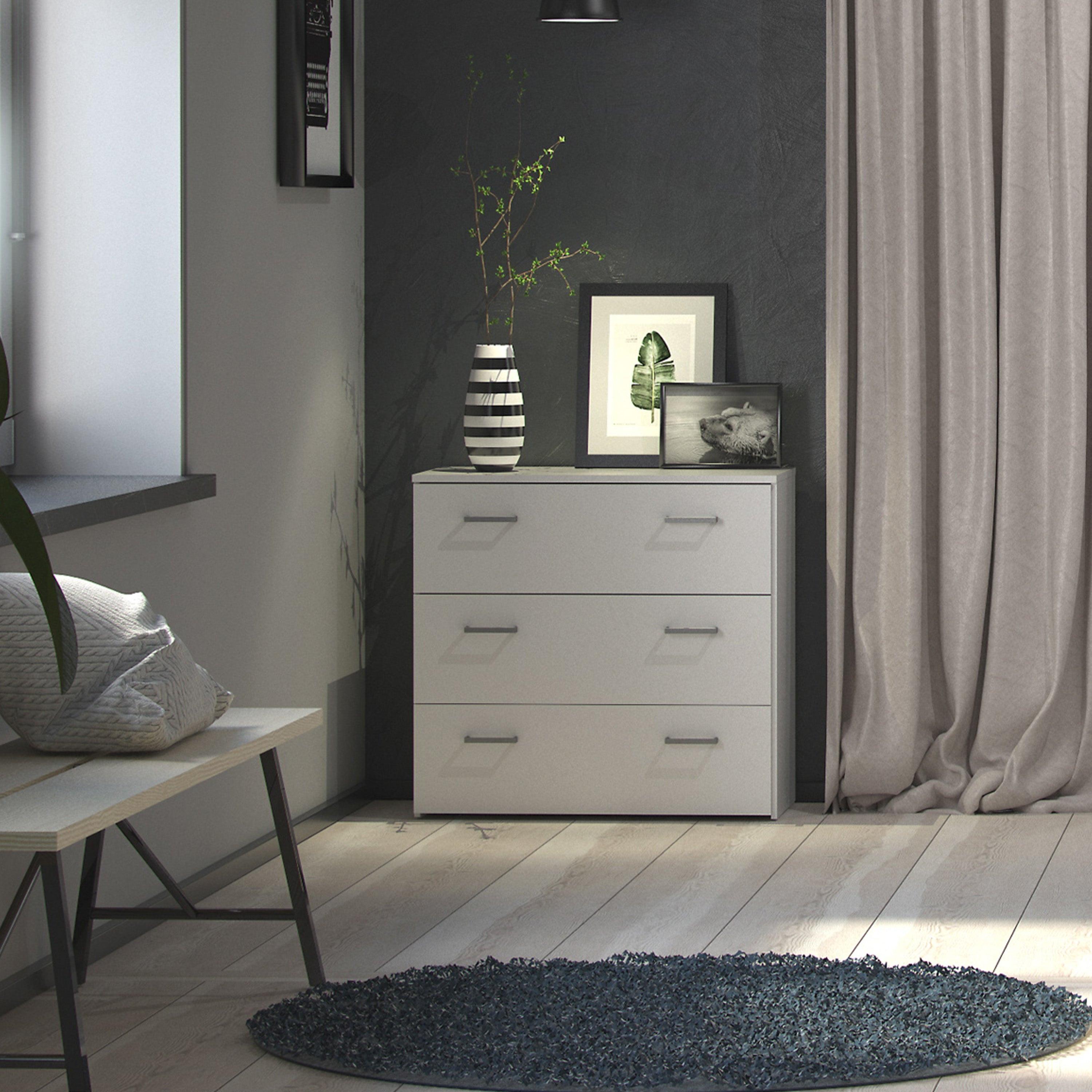 Space Chest of 3 Drawers in White - image 6