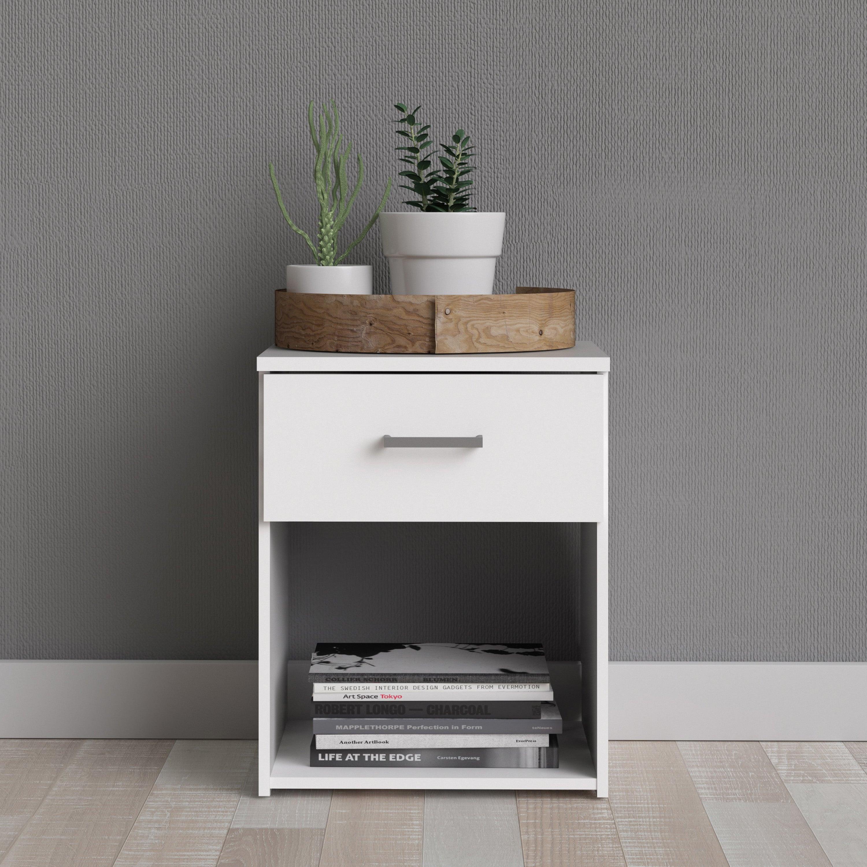 Space Bedside 1 Drawer in White - image 8