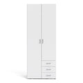 Space Wardrobe 2 Doors 3 Drawers in White 2000 - image 2