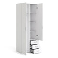 Space Wardrobe 2 Doors 3 Drawers in White 2000 - image 4
