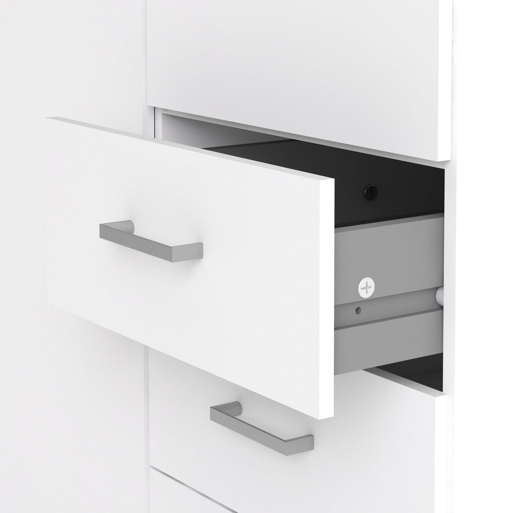 Space Wardrobe 2 Doors 3 Drawers in White 2000 - image 9