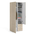 Space Wardrobe 2 Doors 3 Drawers in Oak 2000 - image 5