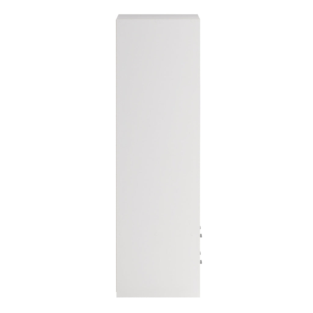 Line Wardrobe with 2 Sliding Doors and 4 Drawers, White - image 4