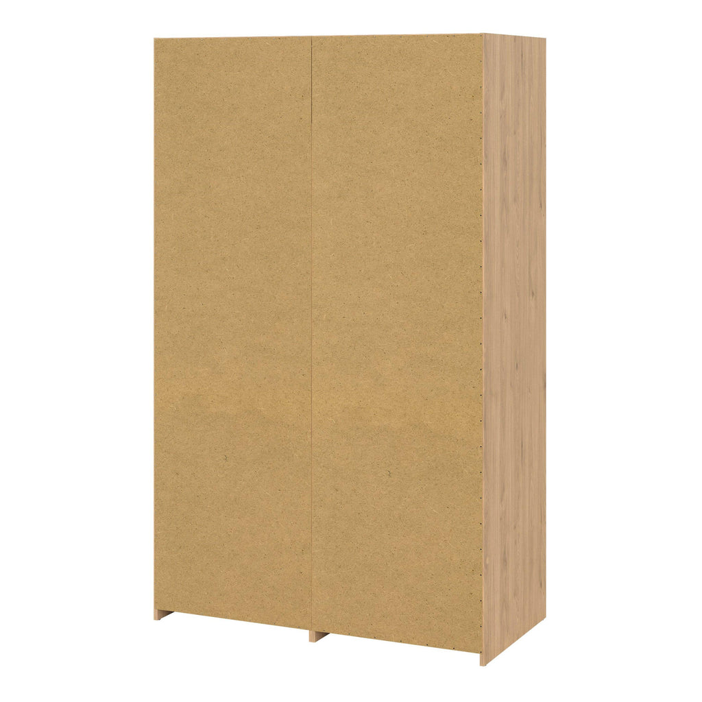 Line Wardrobe with 2 Doors 2 Drawers in Jackson Hickory Oak - image 4