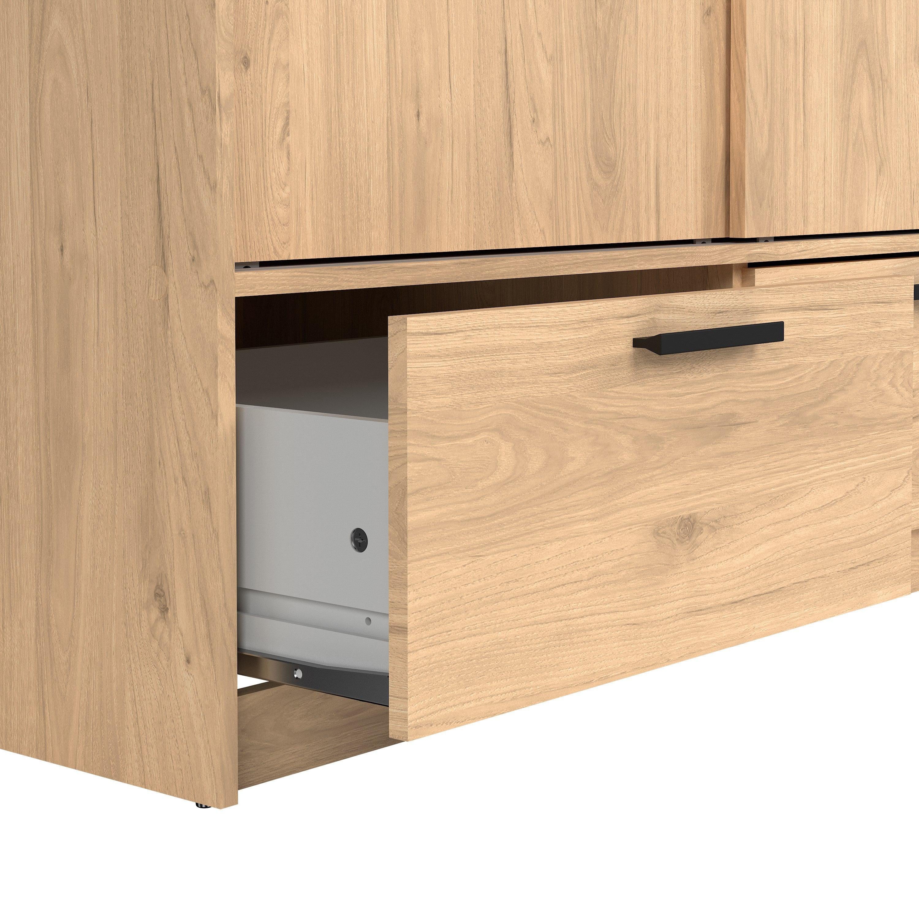 Line Wardrobe with 2 Doors 2 Drawers in Jackson Hickory Oak - image 9