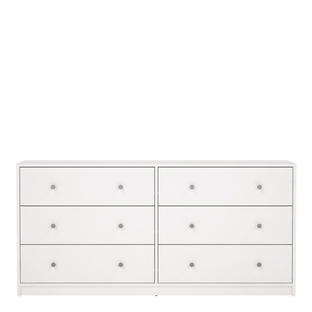 May Chest of 6 Drawers (3+3) in White - image 2