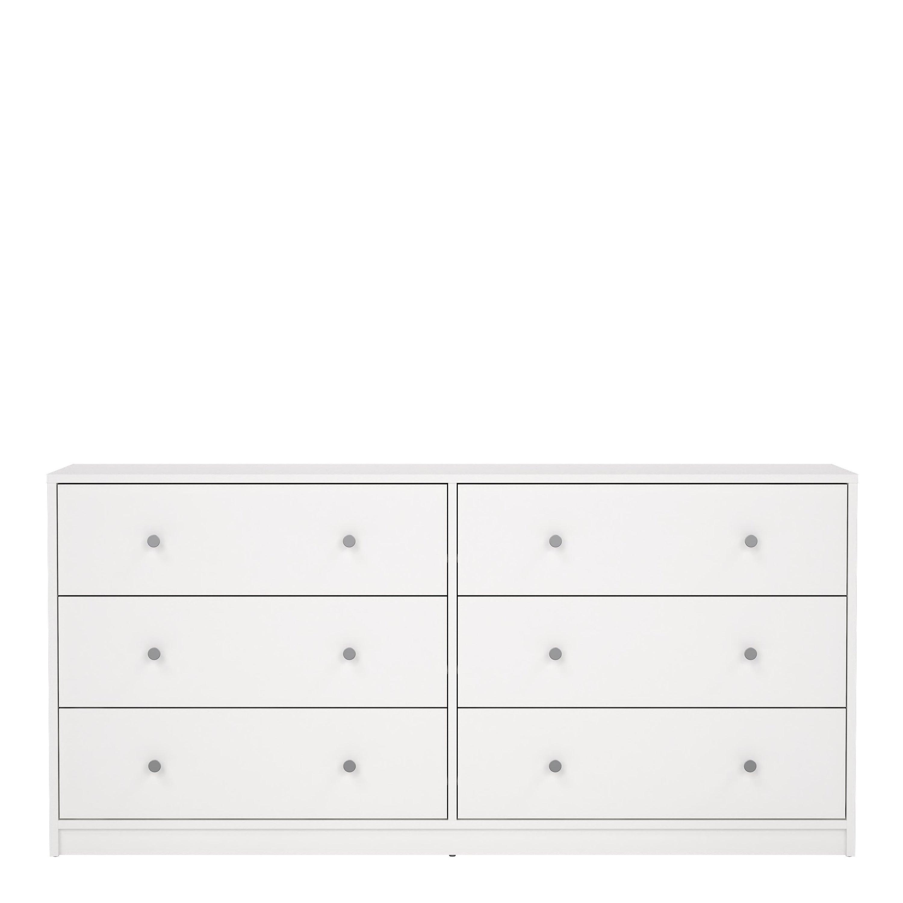 May Chest of 6 Drawers (3+3) in White - image 2