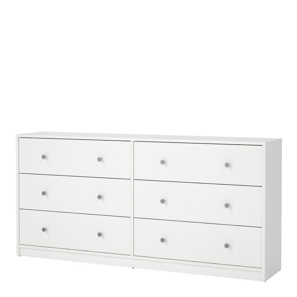May Chest of 6 Drawers (3+3) in White - image 3