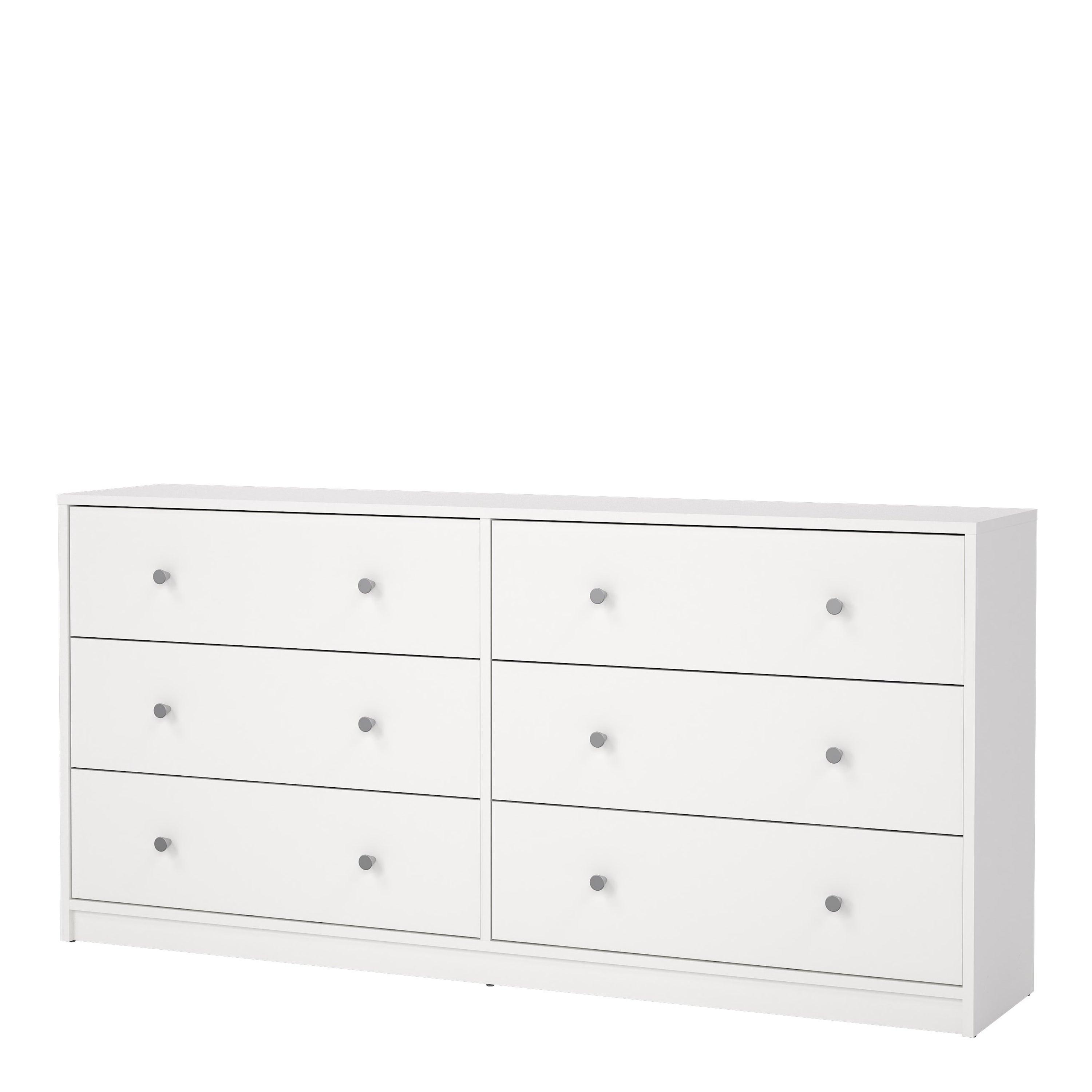 May Chest of 6 Drawers (3+3) in White - image 3