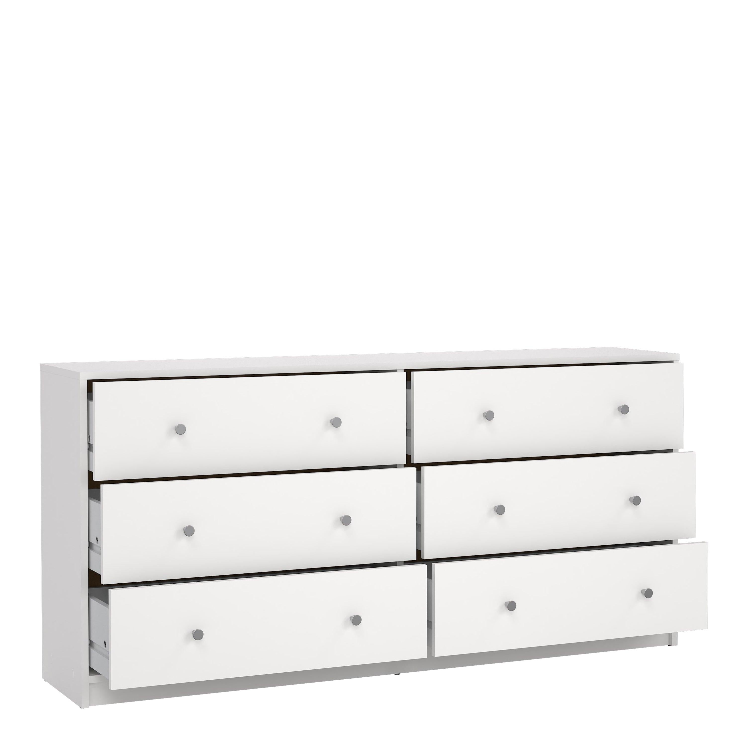 May Chest of 6 Drawers (3+3) in White - image 5