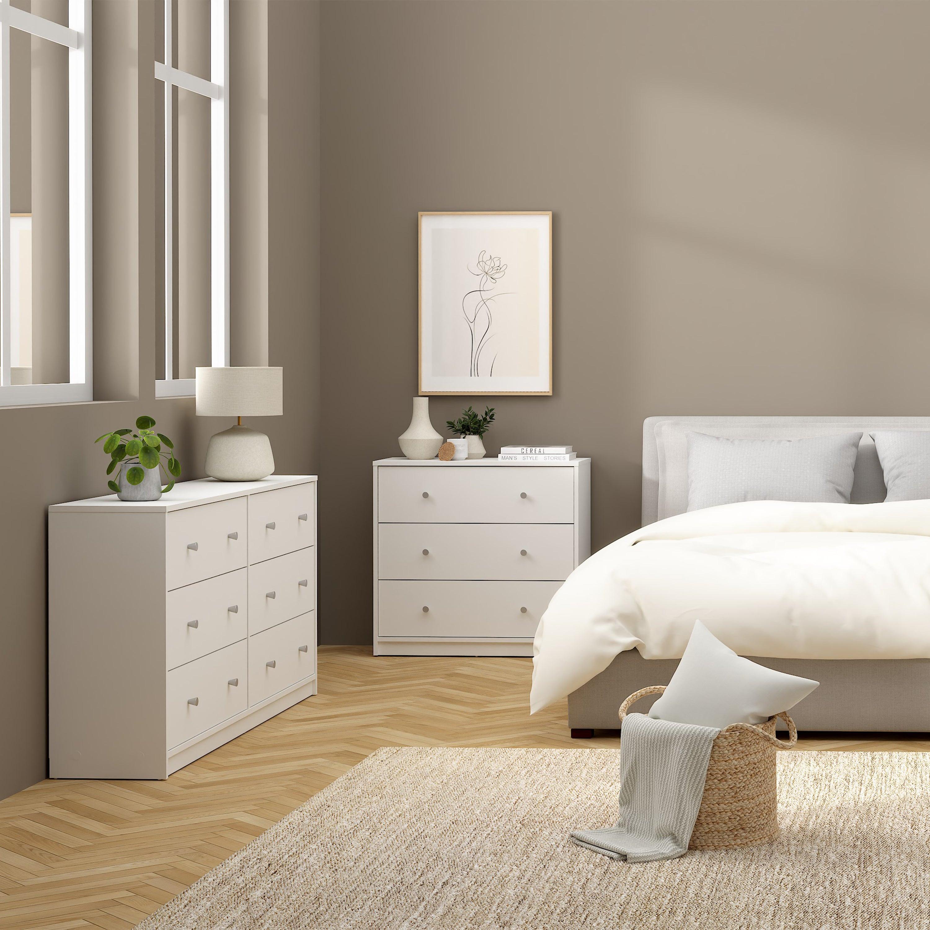 May Chest of 6 Drawers (3+3) in White - image 6
