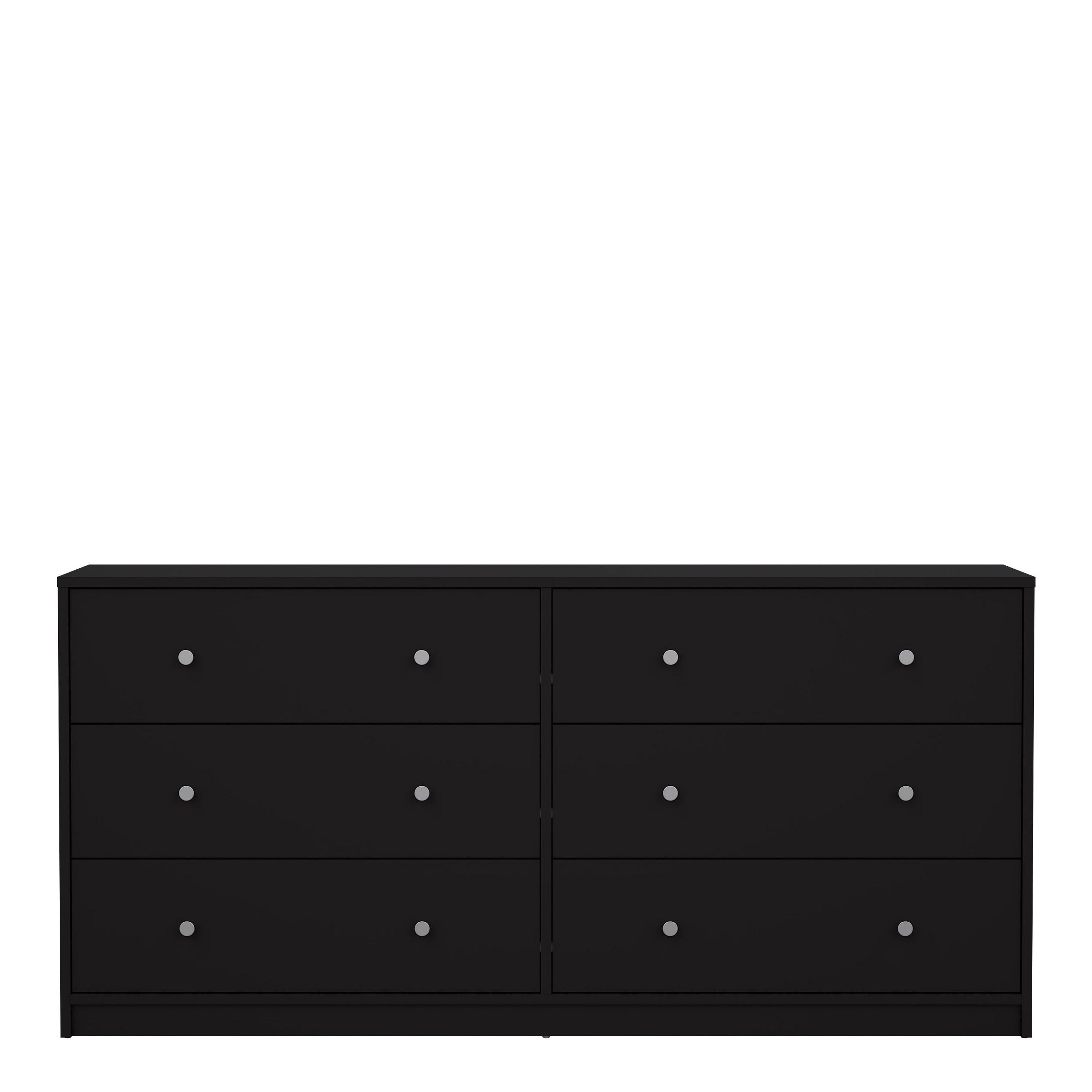 May Chest of 6 Drawers (3+3) in Black - image 2