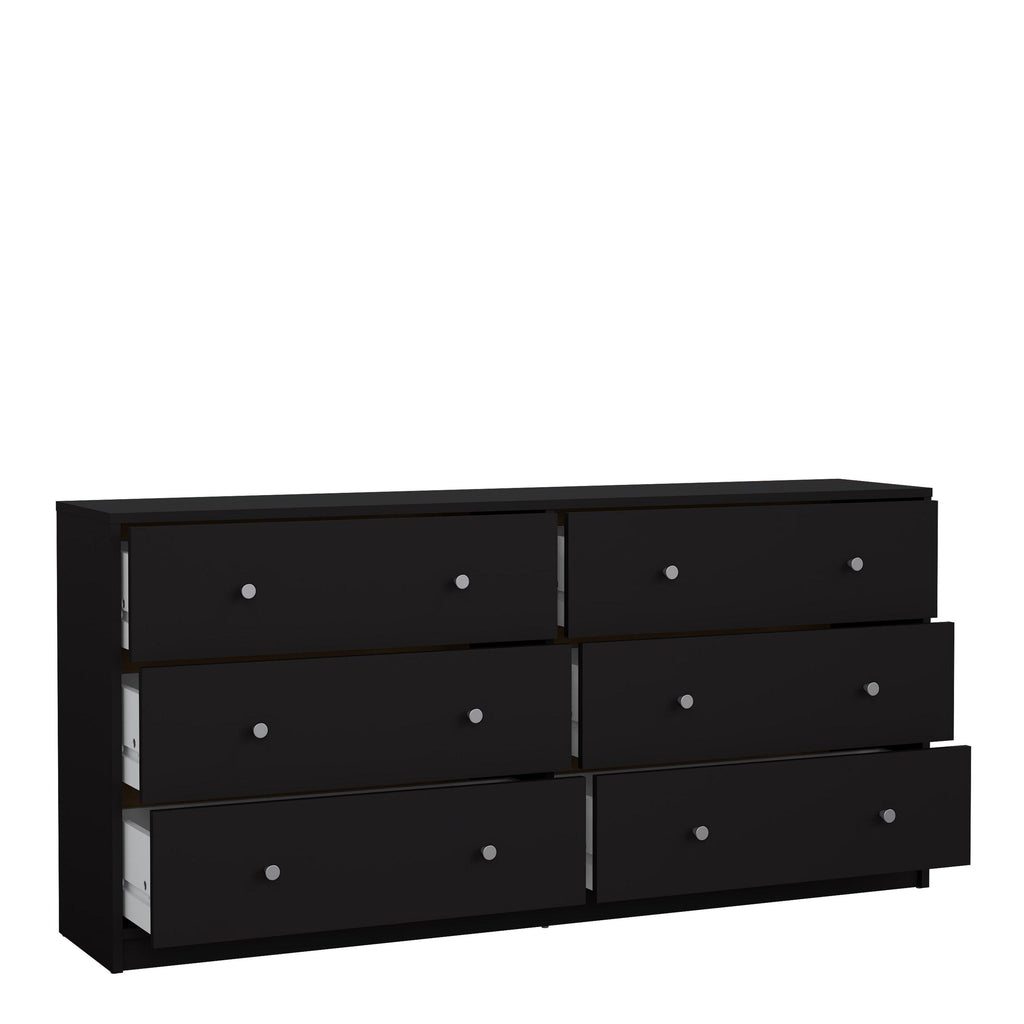 May Chest of 6 Drawers (3+3) in Black - image 5