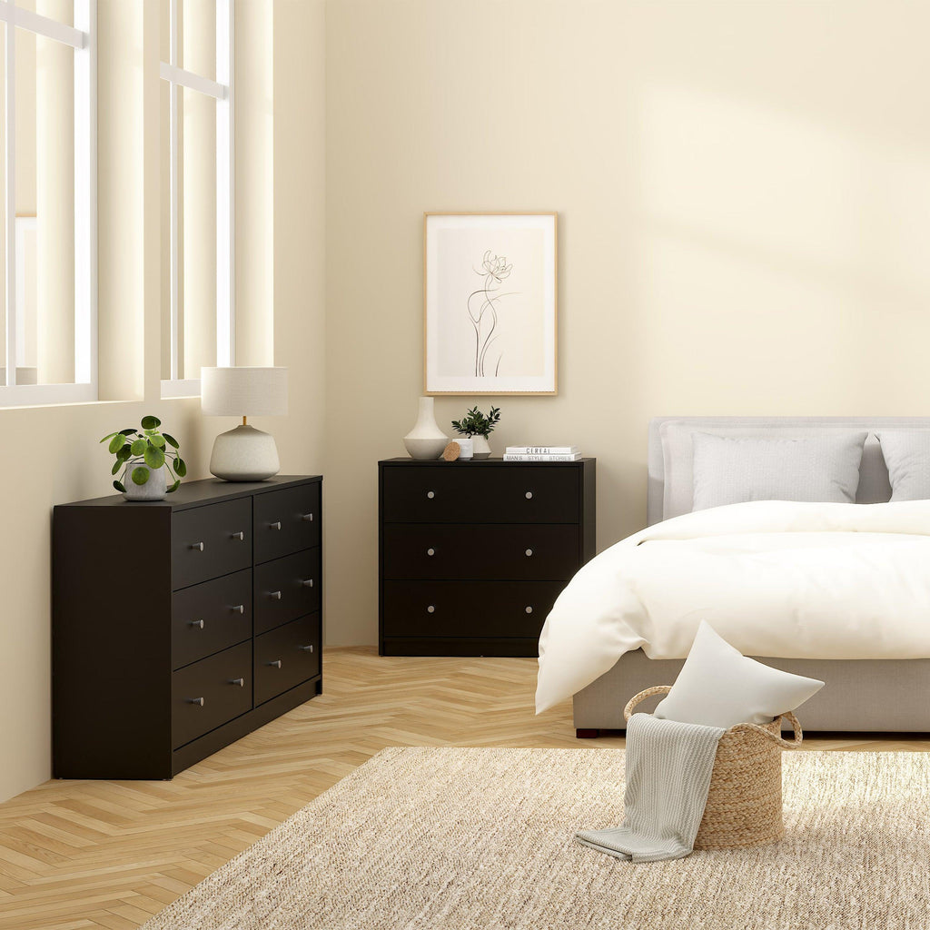 May Chest of 6 Drawers (3+3) in Black - image 6