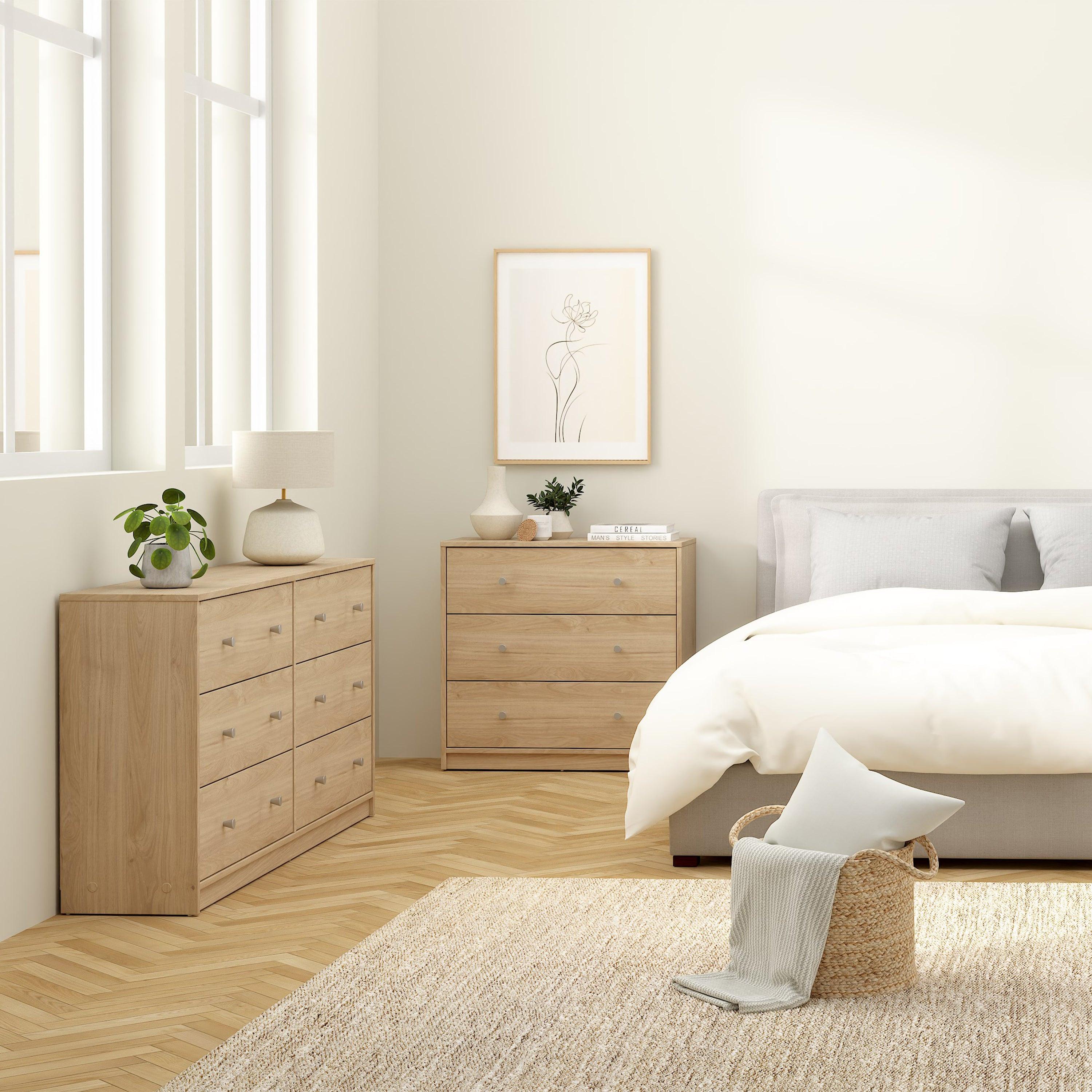May Chest of 6 Drawers (3+3) in Jackson Hickory Oak - image 6