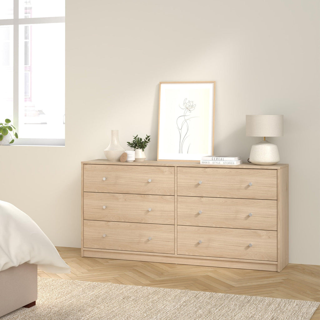 May Chest of 6 Drawers (3+3) in Jackson Hickory Oak - image 7