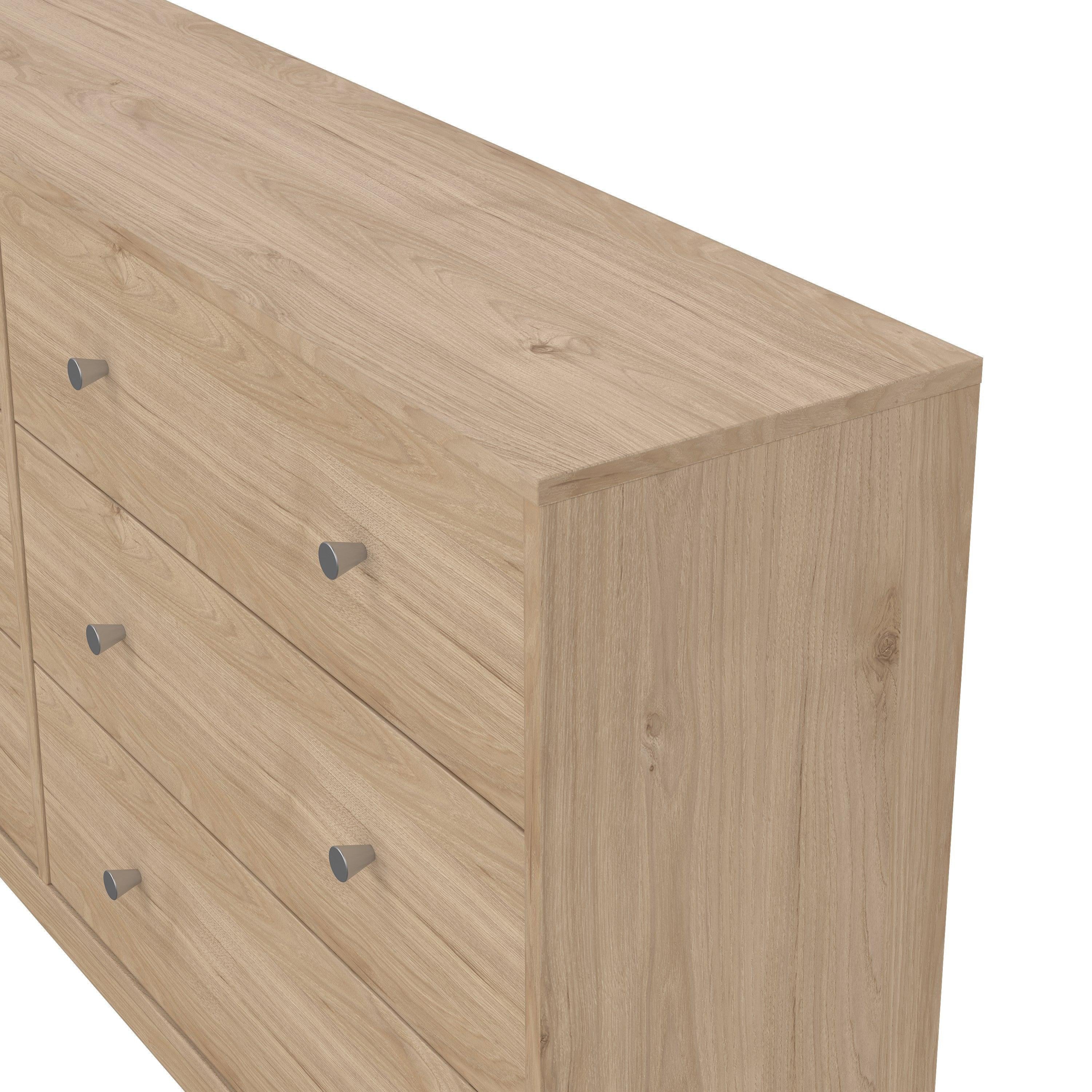 May Chest of 6 Drawers (3+3) in Jackson Hickory Oak - image 8