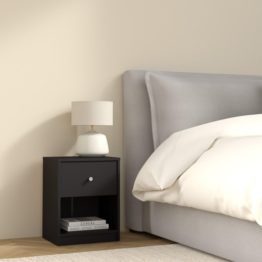 May Bedside 1 Drawer in Black - image 7
